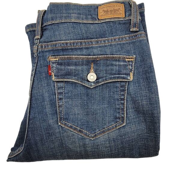 LEVI'S 512 Perfectly Slimming Y2K Bootcut Jeans - Size 10 Short - Picture 1 of 7